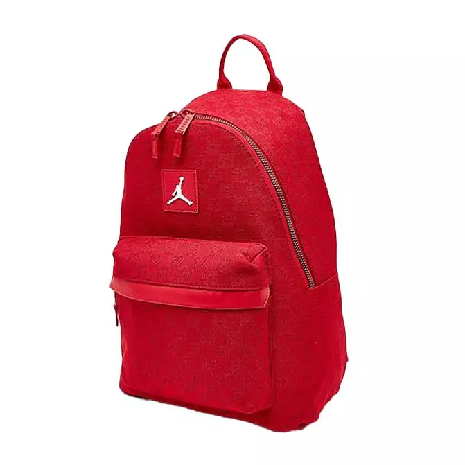 Red leather jordan sales backpack